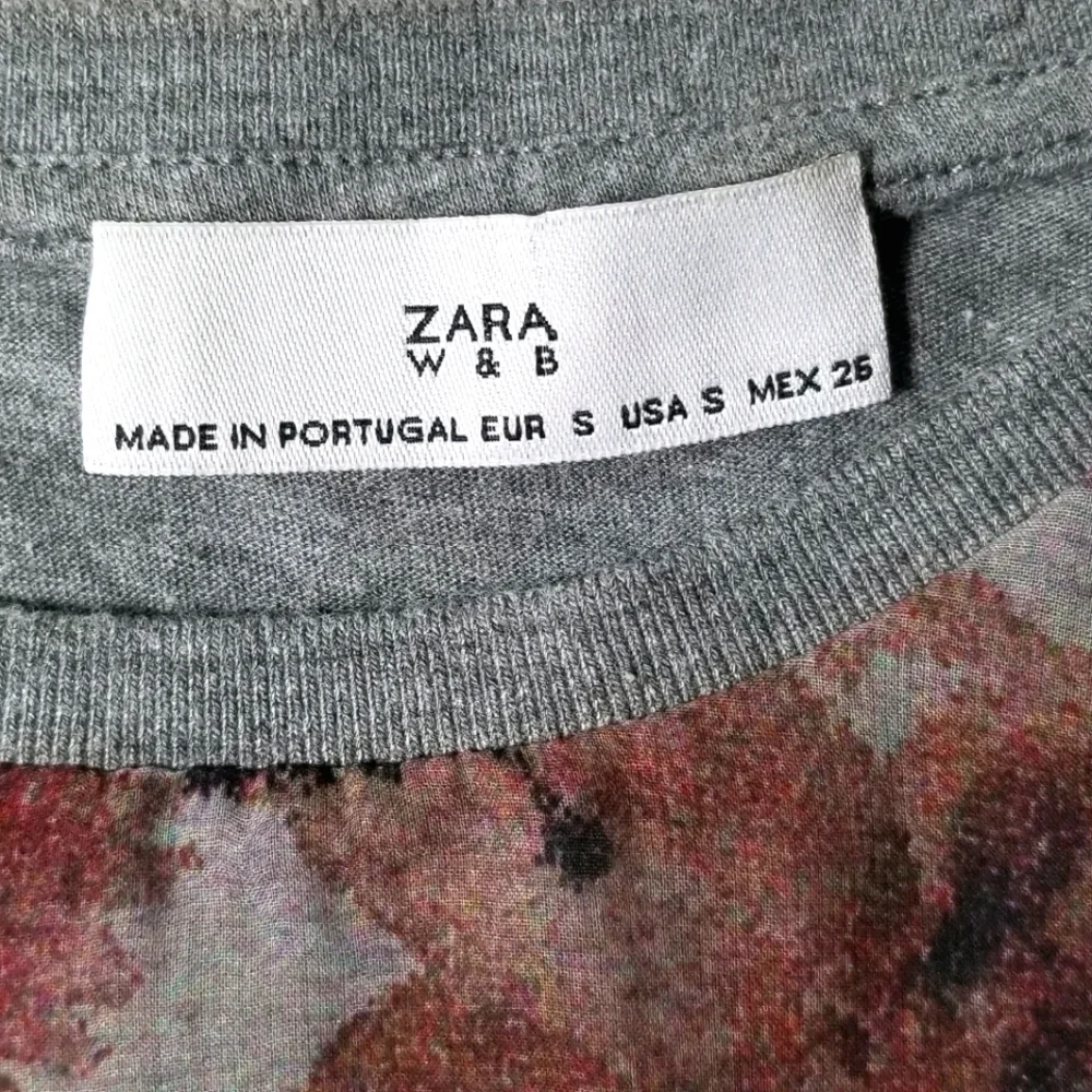 Zara W&B Floral See Through Blouse - Picture 5 of 6